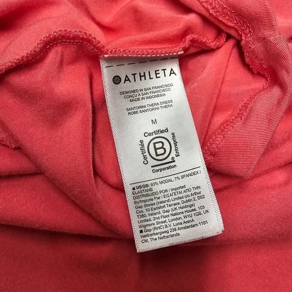 Athleta Santorini Thea Dress Pink High Neck  Size Medium - Picture 3 of 7